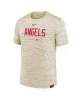 Men's Nike Cream Los Angeles Angels City Connect Velocity Practice Performance T-shirt