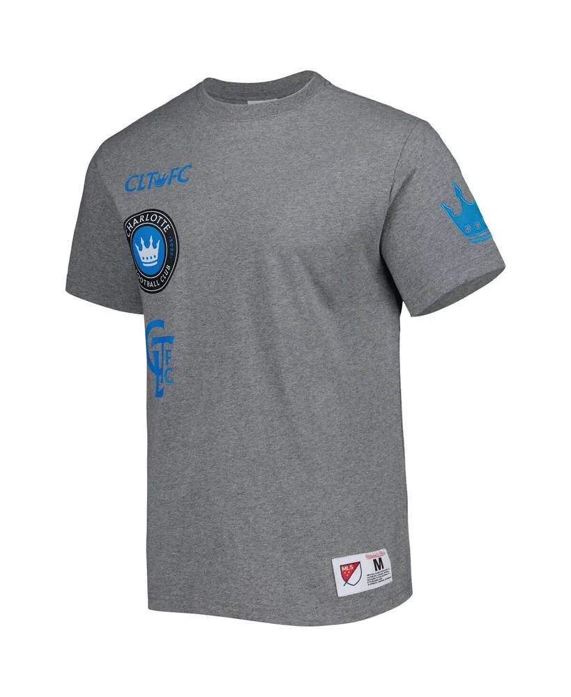Men's Mitchell & Ness Gray Charlotte Fc City T-shirt