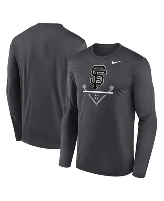 Men's Nike Anthracite San Francisco Giants Icon Legend Performance Long Sleeve T-shirt