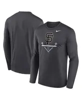 Men's Nike Anthracite San Francisco Giants Icon Legend Performance Long Sleeve T-shirt