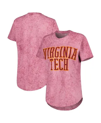 Women's Pressbox Maroon Virginia Tech Hokies Southlawn Sun-Washed T-shirt