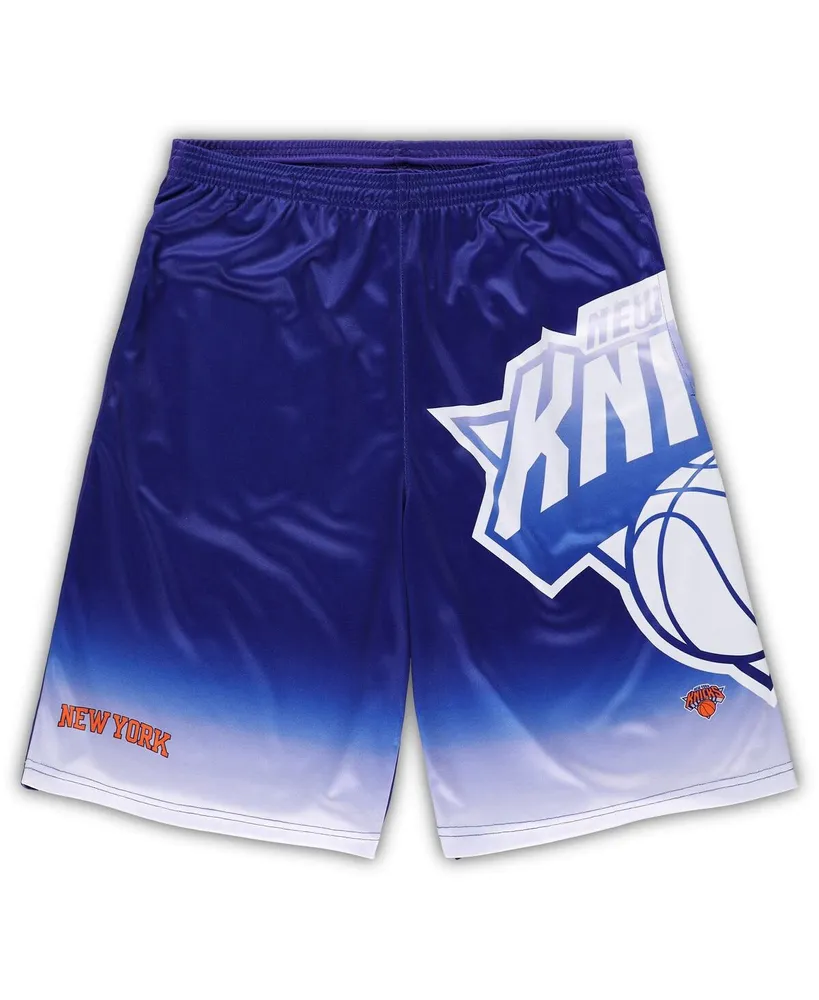 Men's Fanatics Blue New York Knicks Big and Tall Graphic Shorts