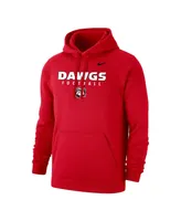 Men's Nike Red Georgia Bulldogs Football Drop Club Pullover Hoodie