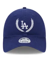 Women's New Era Royal Los Angeles Dodgers Leaves 9TWENTY Adjustable Hat