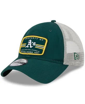 Men's New Era Green Oakland Athletics Property Trucker 9TWENTY Snapback Hat