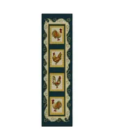 D Style Vertes Kitchen VRT4 2'3" x 7'6" Runner Area Rug