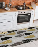 D Style Vertes Kitchen VRT12 2'3" x 7'6" Runner Area Rug