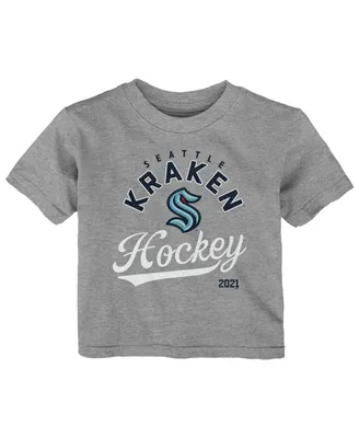 Infant Boys and Girls Heather Gray Seattle Kraken Take The Lead T-shirt