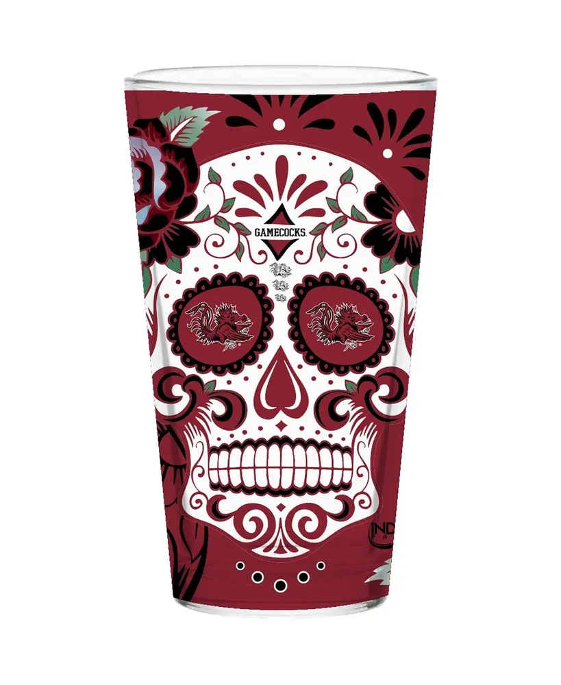 South Carolina Gamecocks 16 Oz Dia de los Muertos Pint Glass