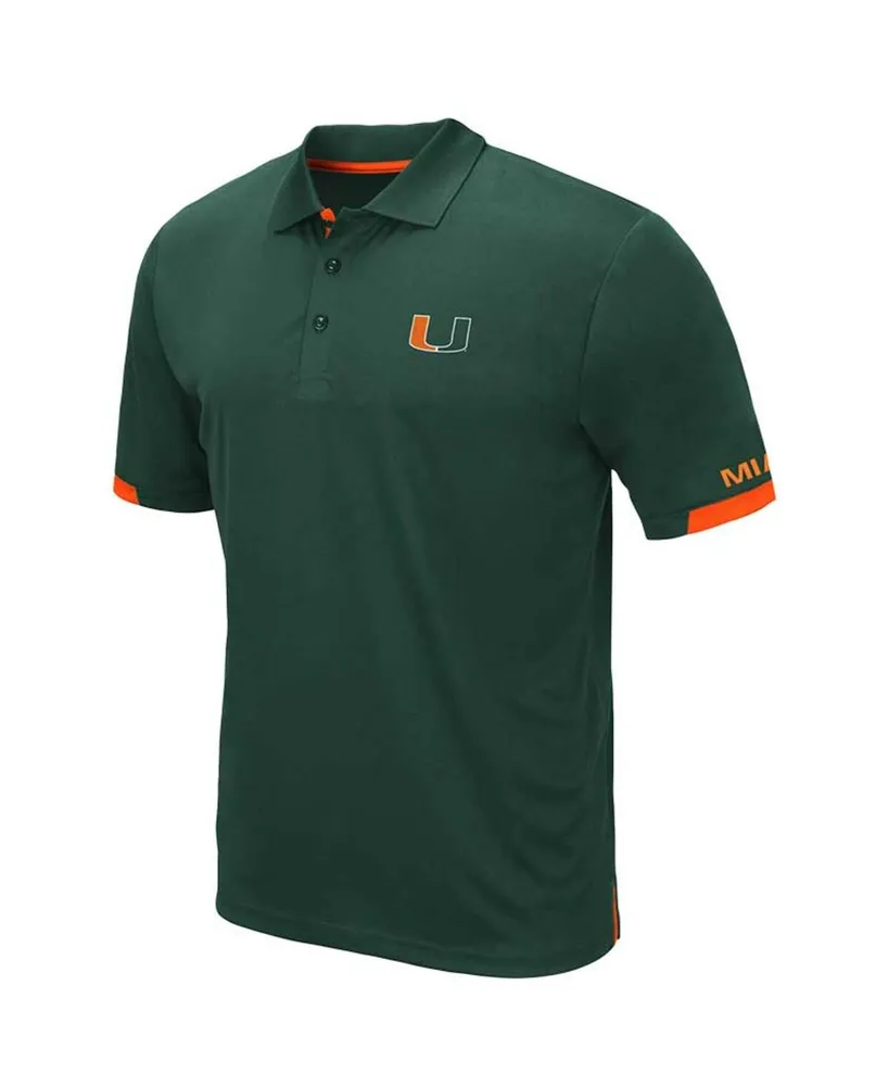 Men's Colosseum Orange Miami Hurricanes Big and Tall Santry Polo Shirt