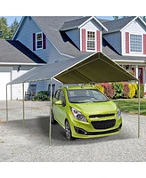 Outsunny 10'x20' Carport Heavy Duty Galvanized Car Canopy with Included Anchor Kit, 3 Reinforced Steel Cables