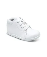 Stride Rite Toddler Boys SRTech Elliot White Leather Sneakers