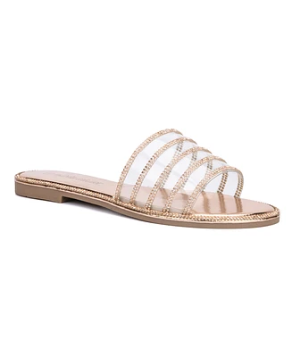 Olivia Miller Women's Nadia Sparkle Slide Sandal