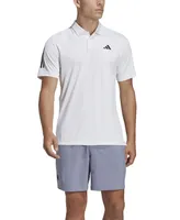 adidas Men's 3-Stripes Short Sleeve Performance Club Tennis Polo Shirt