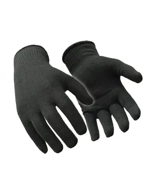 RefrigiWear Men's Warm Stretch Fit Merino Wool Glove Liners (Pack of 12 Pairs)