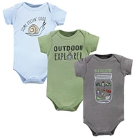 Hudson Baby Boys Unisex Cotton Bodysuits, -Pack