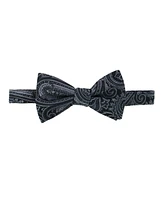 Trafalgar Men's Sobee Paisley Silk Brace and Bow Tie Set