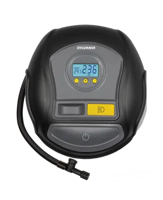 Sylvania Pro Portable Tire Inflator -Led Digital Display Gauge with Auto Stop Inflation