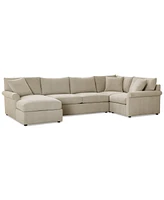 Wrenley 138" 4-Pc. Fabric Modular Chaise Sectional Sofa, Created for Macy's