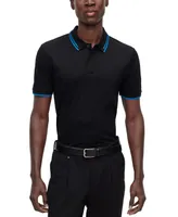 Boss by Hugo Boss Men's Collarless Slim-Fit Polo Shirt