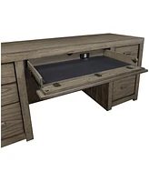 Closeout! Modern Loft 2PC Credenza Set (Credenza and Hutch)