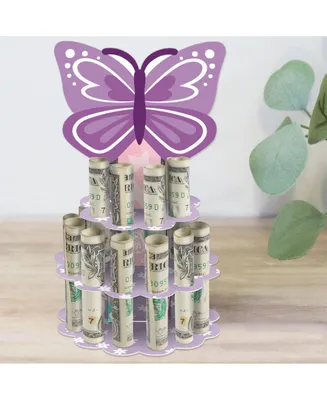 Big Dot of Happiness Beautiful Butterfly - Diy Birthday Party Money Holder Gift - Cash Cake