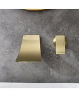 Streamdale Furniture Wall Mount Widespread Bathroom Faucet