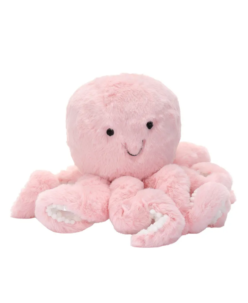 Lambs & Ivy Sea Dreams Pink Plush Octopus Stuffed Animal Toy - Bubbles