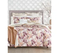 Closeout! Charter Club Damask Designs Magnolia Cotton 3-Pc. Duvet Cover Set, King, Exclusively at Macy's