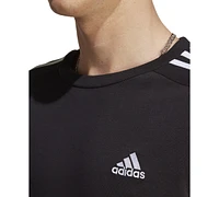 adidas Men's Essentials 3-Stripes Regular-Fit Logo Graphic T-Shirt