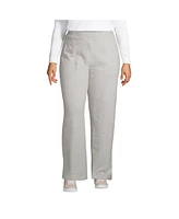 Lands' End Plus Size High Rise Serious Sweats Wide Leg Sweatpants