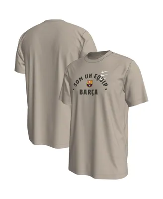 Men's Nike Tan Barcelona Verbiage T-shirt