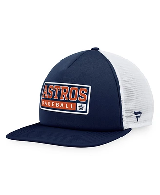Men's Majestic Navy, White Houston Astros Foam Trucker Snapback Hat