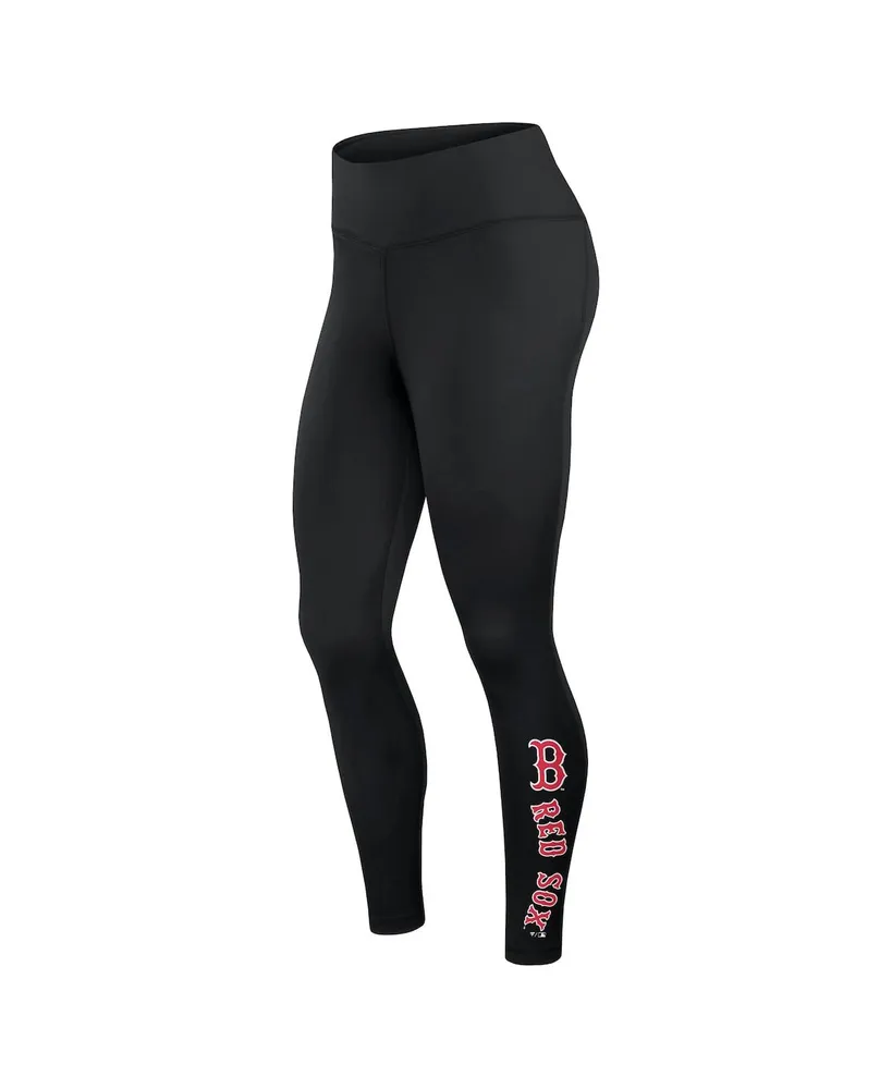 Women's Fanatics Black Boston Red Sox Wordmark Stack Leggings