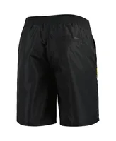 Men's Starter Black Pittsburgh Penguins Sea Wind Swim Trunks