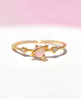 Girls Crew Pink Faux Cubic Zirconia Celestial I Need Space Ring