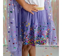 Sweet Wink Little and Big Girls Lavender Confetti Tutu Skirts