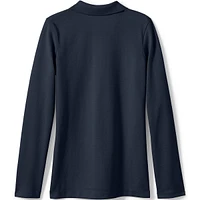 Lands' End Girls Long Sleeve Feminine Fit Mesh Polo Shirt