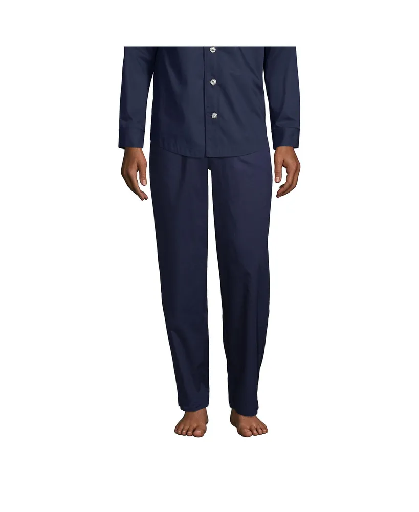 Lands' End Men's Poplin Pajama Pants