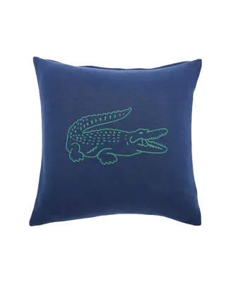 Lacoste Home Vintage-Like Croc Decorative Pillow