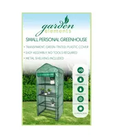 Garden Elements Personal Plastic Indoor Standing Greenhouse For Seed Starting and Propagation, Frost Protection Green, Small, 27 Inches x 19 Inches x