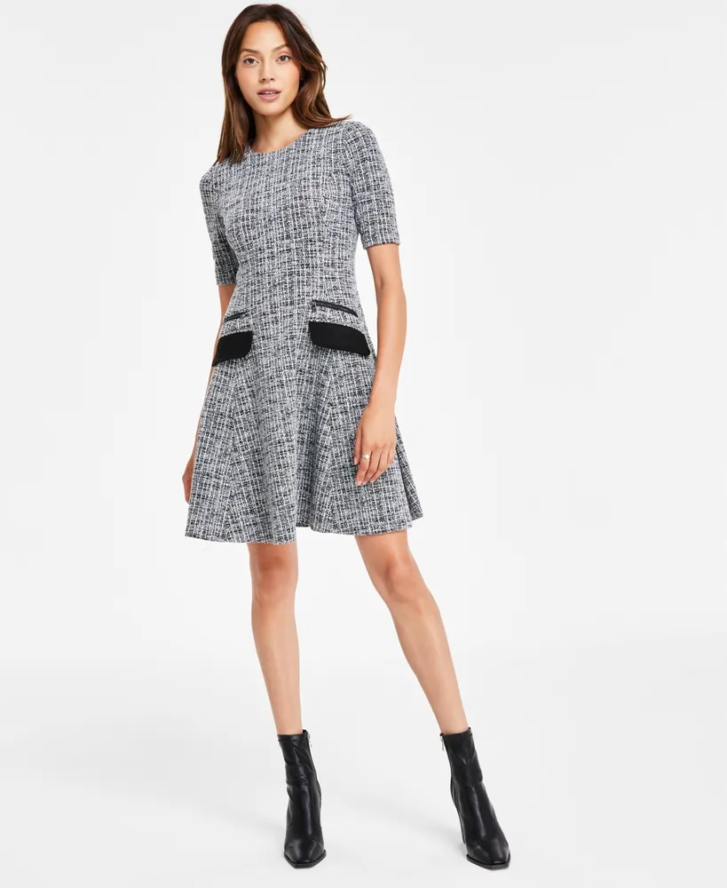 Dkny Women's Short-Sleeve A-Line Dress