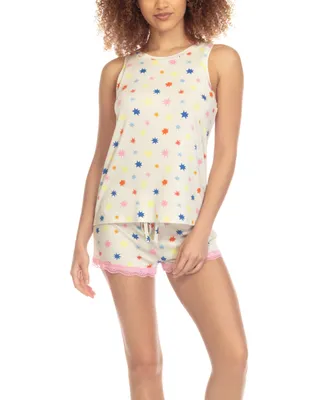 Honeydew Women's All American Lace-Trim Shorts Pajamas Set