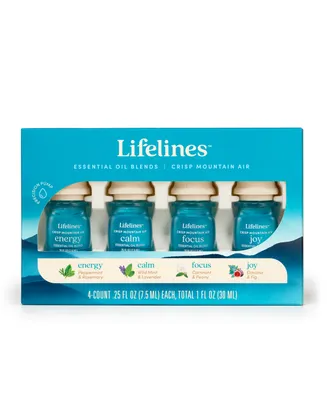 Lifelines Essential Oil Blends - Crisp Mountain Air, 4 Pack