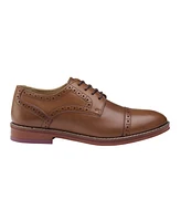 Johnston & Murphy Little Boys Conard Cap Toe Leather Shoes