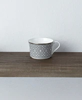 Noritake Infinity Graphite 4 Piece Cup Set, Service for 4