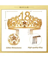 MEANT2TOBE 18th Birthday Sash and Tiara for Women