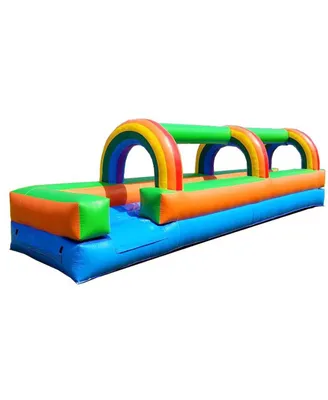 Pogo Bounce House Inflatable Slip and Slide (Without Blower) - 25' Foot Long x 9' Foot Tall x 6' Foot Wide - Crossover Slip n Slide