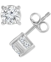 TruMiracle Diamond Stud Earrings (3/4 ct. t.w.) in 14k White, Yellow or Rose Gold