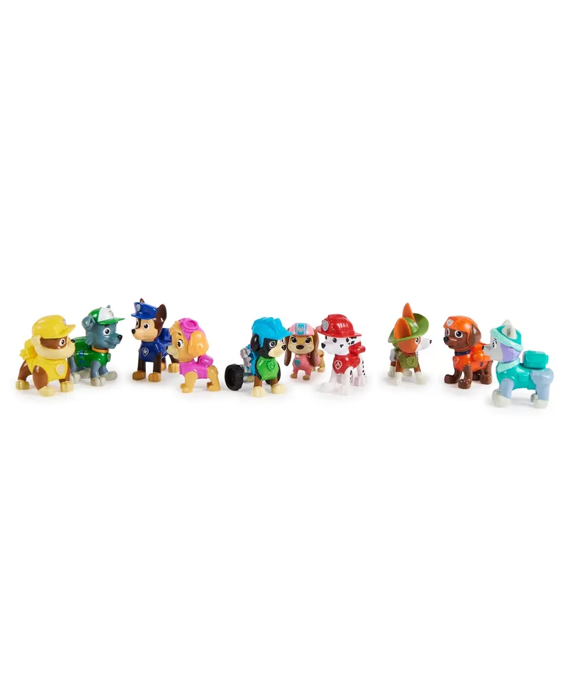 All Paws On Deck Toy Figures Gift Pack with 10 Collectible Action Figures - Multi